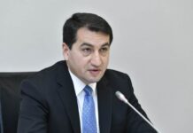Azərbaycan Respublikası Prezidentinin köməkçisi - Prezident Administrasiyasının Xarici siyasət məsələləri şöbəsinin müdiri Hikmət Hacıyev