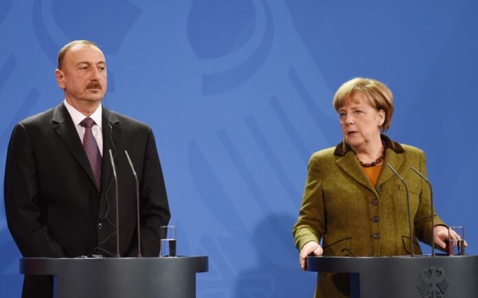 Almaniya Kansleri Angela Merkel və Azərbaycan Respublikasının Prezidenti İlham Əliyev