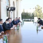 Azərbaycan Respublikasının Prezidenti İlham Əliyev oktyabrın 19-da Türkiyə Böyük Millət Məclisinin Sədri Mustafa Şentopun başçılıq etdiyi nümayəndə heyətini qəbul edib