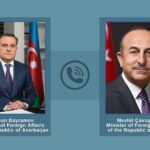 Türkiyənin Xarici İşlər naziri Mövlud Çavuşoğlu və Azərbaycanın Xarici İşlər naziri Ceyhun Bayramov