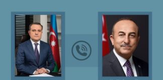 Türkiyənin Xarici İşlər naziri Mövlud Çavuşoğlu və Azərbaycanın Xarici İşlər naziri Ceyhun Bayramov