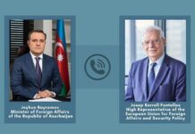 Ceyhun Bayramov Aİ rəsmisini Ermənistanın təxribatları barədə məlumatlandırıb Xarici İşlər naziri Ceyhun Bayramovun Avropa İttifaqının (Aİ) xarici və təhlükəsizlik məsələləri üzrə ali nümayəndəsi Cozef Borel
