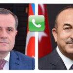 Türkiyənin Xarici İşlər naziri Mövlud Çavuşoğlu və Azərbaycanın Xarici İşlər naziri Ceyhun Bayramov