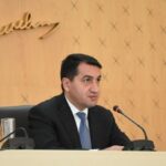 Azərbaycan Respublikası Prezidentinin köməkçisi – Prezident Administrasiyasının Xarici siyasət məsələləri şöbəsinin müdiri Hikmət Hacıyev