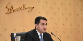 Azərbaycan Respublikası Prezidentinin köməkçisi - Prezident Administrasiyasının Xarici siyasət məsələləri şöbəsinin müdiri Hikmət Hacıyev