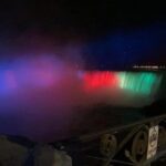 Niaqara şəlaləsi Azərbaycan bayrağının rənglərinə boyanıb