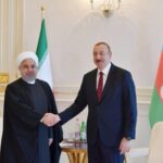 İran İslam Respublikasının Prezidenti Həsən Ruhani və Azərbaycan Respublikasının Prezidenti İlham Əliyev