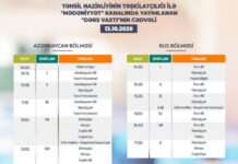 Teledərslərin oktyabrın 13-nə olan cədvəli Teledərslərin oktyabrın 13-nə olan cədvəli