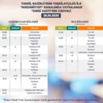 Teledərslərin oktyabrın 26-na olan cədvəli
