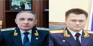 Azərbaycan Respublikasının Baş Prokuroru Kamran Əliyev və Rusiya Federasiyasının Baş Prokuroru İqor Krasnov