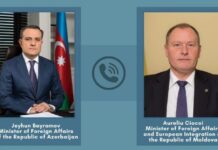 Azərbaycanın xarici işlər naziri moldovalı həmkarı ilə telefonla danışıb Azərbaycanın xarici işlər naziri Ceyhun Bayramov ilə Moldova xarici işlər və Avropaya inteqrasiya naziri Aureliu Çokoy