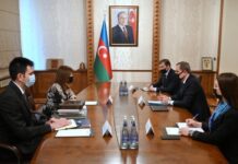 Ceyhun Bayramov Beynəlxalq Türk Mədəniyyəti və İrsi Fondunun prezidenti ilə görüşüb Azərbaycanın xarici işlər naziri Ceyhun Bayramov Beynəlxalq Türk Mədəniyyəti və İrsi Fondunun prezidenti Günay Əfəndiyeva