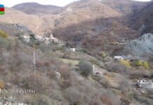 Müdafiə Nazirliyi Kəlbəcər rayonunun Vəng kəndindən videogörüntülər yayıb Vəng kəndi