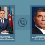 Azərbaycanın xarici işlər naziri Ceyhun Bayramov və İsrailin xarici işlər naziri Qabi Aşkenazi