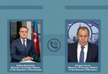 Ceyhun Bayramov təyyarə qəzasının araşdırılması istiqamətində Azərbaycan tərəfinin gözləntilərini Lavrova bildirib Azərbaycan Respublikasının xarici işlər naziri Ceyhun Bayramov və Rusiya Federasiyasının xarici işlər naziri Sergey Lavrov