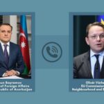 Azərbaycanın xarici işlər naziri Ceyhun Bayramovun Avropa İttifaqının (Aİ) qonşuluq və genişlənmə üzrə komissarı Oliver Varhelyi
