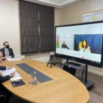 Azərbaycan Respublikasının xarici işlər naziri Ceyhun Bayramov və İsveç Krallığının xarici işlər naziri Ann Linde