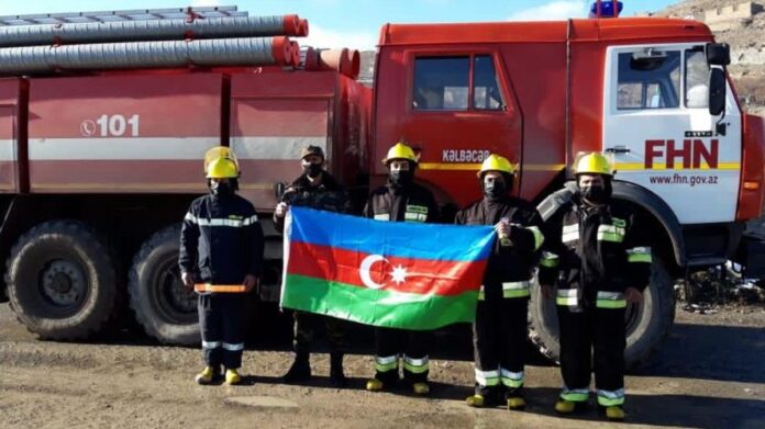 İşğaldan azad olunmuş Kəlbəcərdə Dövlət Yanğından Mühafizə Hissəsi fəaliyyətə başlayıb