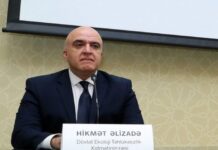 Qarabağ bölgəsini əhatə edən 12 saylı Ekologiya və Təbii Sərvətlər İdarəsi təsis edilib Dövlət Ekoloji Təhlükəsizlik Xidmətinin rəisi Hikmət Əlizadə