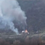 Ermənilər Qafan yaxınlığında boşaldılan kəndi də yandırdı