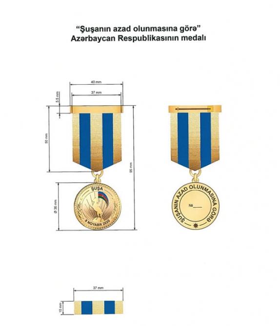 “Şuşanın azad olunmasına görə” medalı