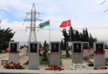 Səbail rayonunda şəhidlərin xatirə lövhəsinin açılışı olub Səbail rayonunda şəhidlərin xatirə lövhəsinin açılışı olub