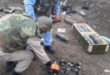 Cəbhəboyu ərazilərdə partlamamış hərbi sursat, minalar aşkarlandı sursat