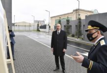 Prezident İlham Əliyev Baş Prokurorluğun yeni inzibati bina kompleksinin açılışında iştirak edib Prezident İlham Əliyev Baş Prokurorluğun yeni inzibati bina kompleksinin açılışında iştirak edib