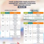 Teledərslərin bu günə olan cədvəli