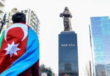 Xocalı soyqırımından 29 il ötür Xocalı soyqırımı qurbanlarının xatirəsinə "Ana harayı" abidəsi