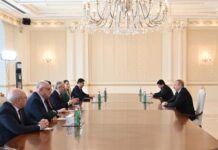 Prezident İlham Əliyev Türkiyə Böyük Millət Məclisinin nümayəndə heyətini qəbul edib Prezident İlham Əliyev Türkiyə Böyük Millət Məclisinin nümayəndə heyətini qəbul edib