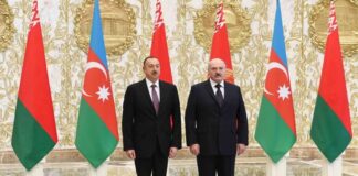Belarus Respublikasının Prezidenti Aleksandr Lukaşenko və Azərbaycan Respublikasının Prezidenti İlham Əliyev