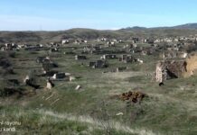 Müdafiə Nazirliyi Cəbrayıl rayonunun Horovlu kəndindən videogörüntülər yayıb Cəbrayıl rayonunun Horovlu kəndi