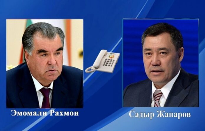 Qırğızıstan Prezidenti Sadır Japarov və Tacikistanın dövlət başçısı Emoməli Rahmon
