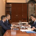 Nəqliyyat, Rabitə və Yüksək Texnologiyalar naziri Rəşad Nəbiyev və TRASEKA-nın Baş katibi Aset Asavbayev