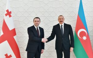 İrakli Qaribaşvili və İlham Əliyev