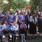 Təhsil naziri müharibədə zərər çəkən məktəbin “Son zəng” tədbirində iştirak edir