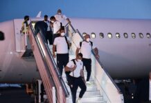 Çexiya millisi “Avro-2020″nin dörddəbir final mərhələsində Danimarkaya qarşı keçirəcəyi oyun üçün Bakıya gəlib Çexiya millisi