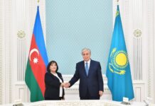 Milli Məclisin sədri Sahibə Qafarova Qazaxıstan Prezidenti ilə görüşüb Milli Məclisin sədri Sahibə Qafarova Qazaxıstan Prezidenti ilə görüşüb