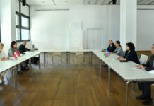 Milli Məclisin sədri Sahibə Qafarova Latviya Parlamentinin sədri İnara Murniyetse ilə görüşüb Milli Məclisin sədri Sahibə Qafarova və Latviya Parlamentinin sədri İnara Murniyetse