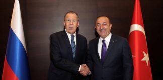 Rusiya və Türkiyə xarici işlər nazirləri Sergey Lavrov və Mövlud Çavuşoğlu