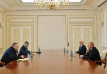 Prezident İlham Əliyev Rusiya Federasiyasının Baş nazirinin müavinini qəbul edib Azərbaycan Respublikasının Prezidenti İlham Əliyev noyabrın 24-də Rusiya Federasiyasının Baş nazirinin müavini Aleksey Overçuku qəbul edib