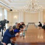 Prezident İlham Əliyev Nizami Gəncəvi Beynəlxalq Mərkəzinin həmsədrlərini və İdarə Heyətinin üzvlərini qəbul edib