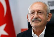 Türkiyənin Cümhuriyyət Xalq Partiyasının sədri Kamal Kılıcdaroğlu