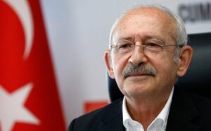 Türkiyənin Cümhuriyyət Xalq Partiyasının sədri Kamal Kılıcdaroğlu