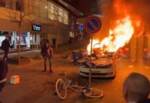 Niderlandda polis etirazçılara atəş açıb