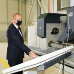 Prezident İlham Əliyev yeni Biləcəri lokomotiv deposunun açılışında