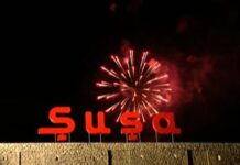 Şuşada musiqili atəşfəşanlıq keçirilib