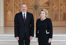 Valentina Matviyenko Prezident İlham Əliyevə telefonla zəng edib Rusiya Federasiyası Federal Məclisi Federasiya Şurasının sədri Valentina Matviyenko və Azərbaycan Respublikasının Prezidenti İlham Əliyev