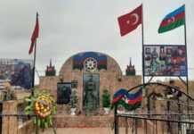 Biləsuvarda Vətən müharibəsi şəhidinin abidə kompleksi açılıb şəhid Hüseynov Elxan Maarif oğlu